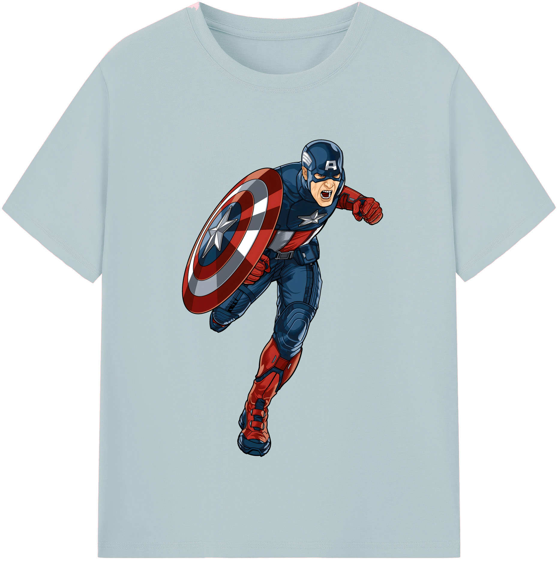 （画像用） アベンジャーズ The Avengers 綿100％半袖Tシャツ（フロントプリント）